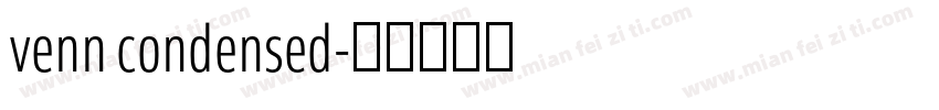venn condensed字体转换